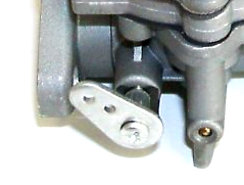 short throttle shaft and arm